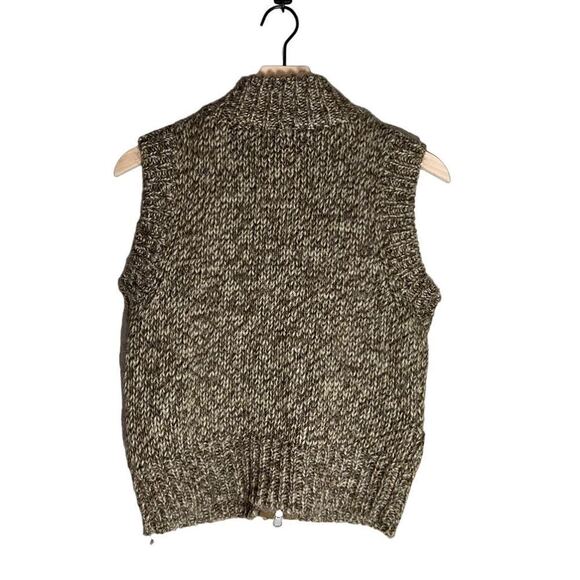 Sundance Zipper Front Vest in Brown/Beige Blend - Size S - Picture 3 of 7